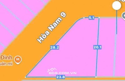 BÁN ĐẤT: Chào bán lô đất góc 2 mặt tiền đường  Hòa Nam 9 & 8 Hòa Minh, Liên Chiểu, Đà Nẵng
- Diện tích đất :  305m2